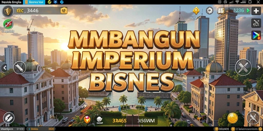 Screenshot gameplay <strong>3446</strong> menunjukkan dinamika mengelola bisnis.