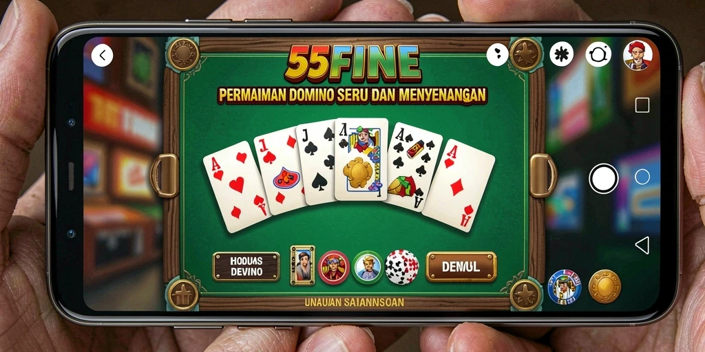 Tampilan gameplay seru dari 55FIVE dengan teman-teman.