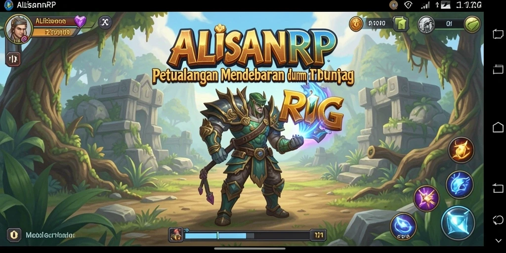 Tampilan gameplay RPG seru dan mendebarkan di ALISANRP.