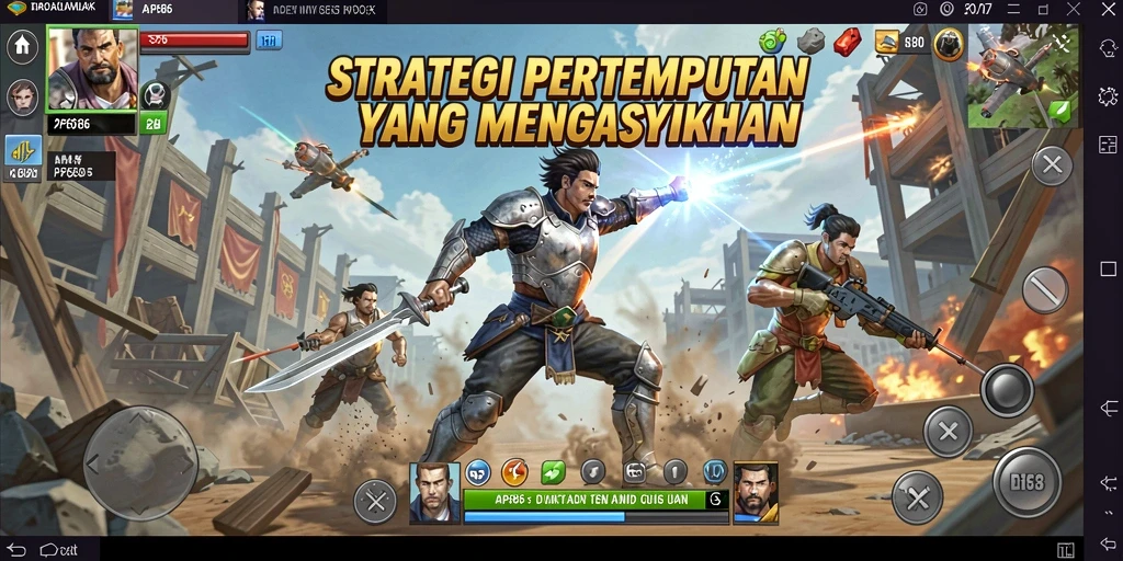 Tampilan gameplay menarik di AP686 dengan pertempuran intens.