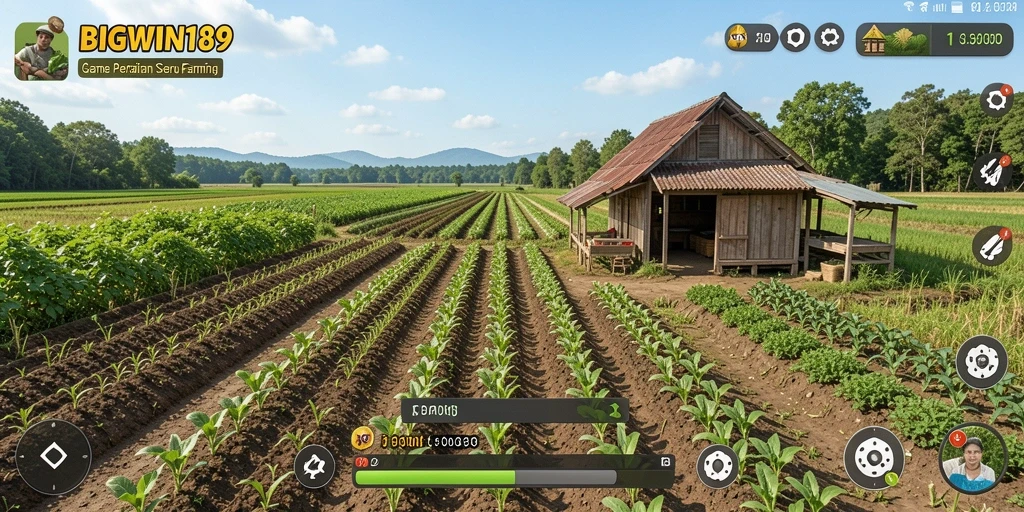 Gameplay memikat di BIGWIN189 dengan kebun yang subur.