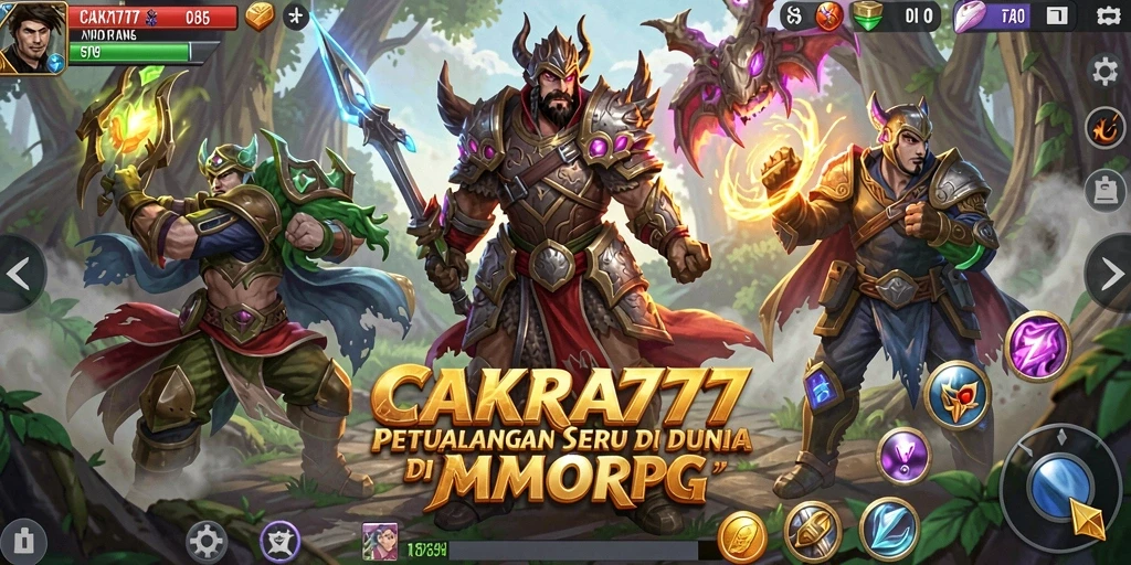 Tampilan gameplay menegangkan dan mendebarkan di CAKRA777.