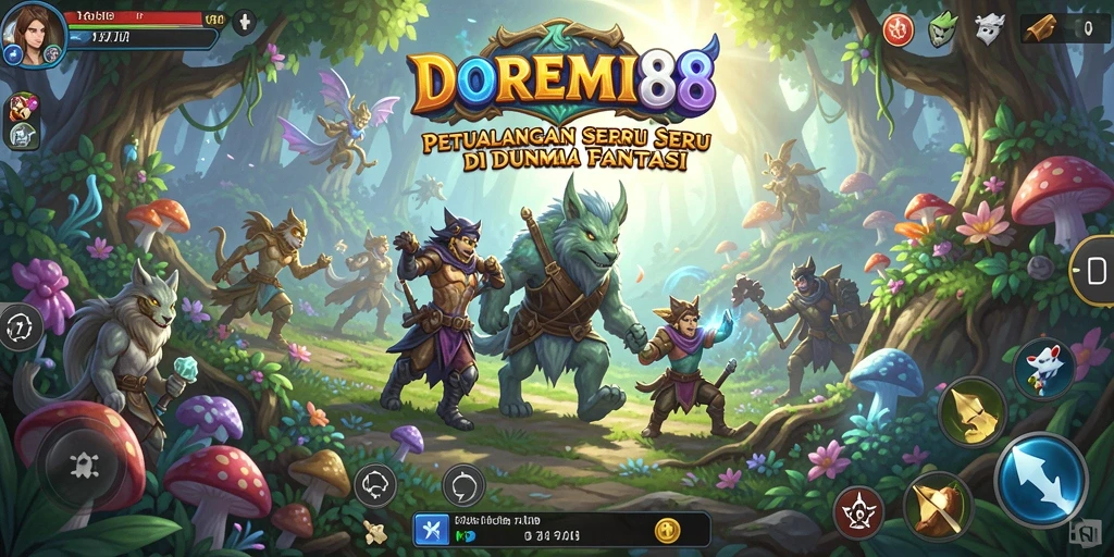 Tampilan screenshot gameplay menampilkan petualangan seru DOREMI88.