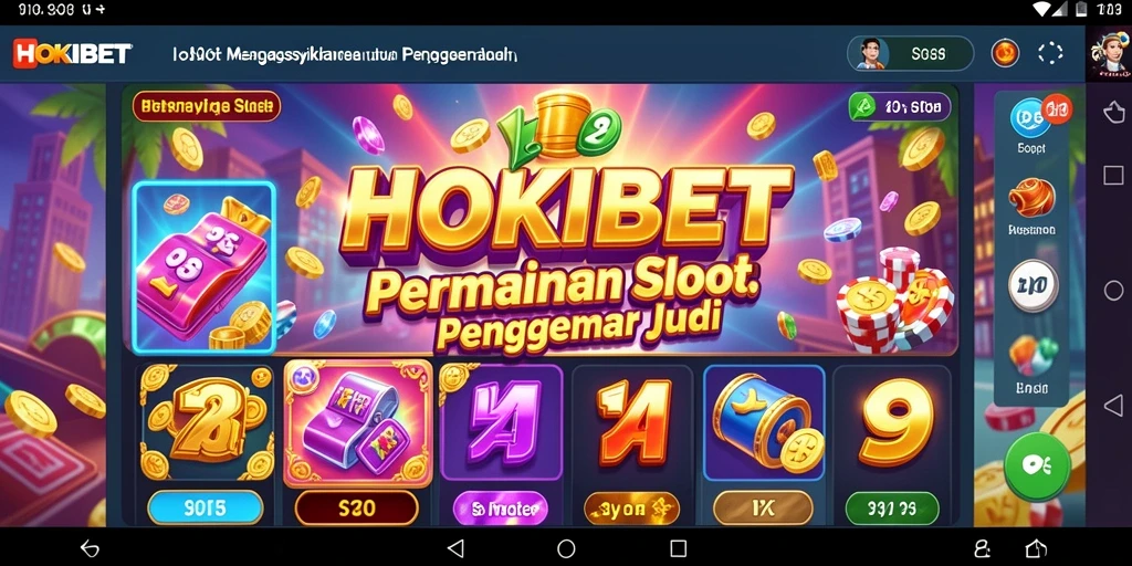 Tampilan gameplay Slot HOKIBET yang menawan dengan efek grafis menarik.