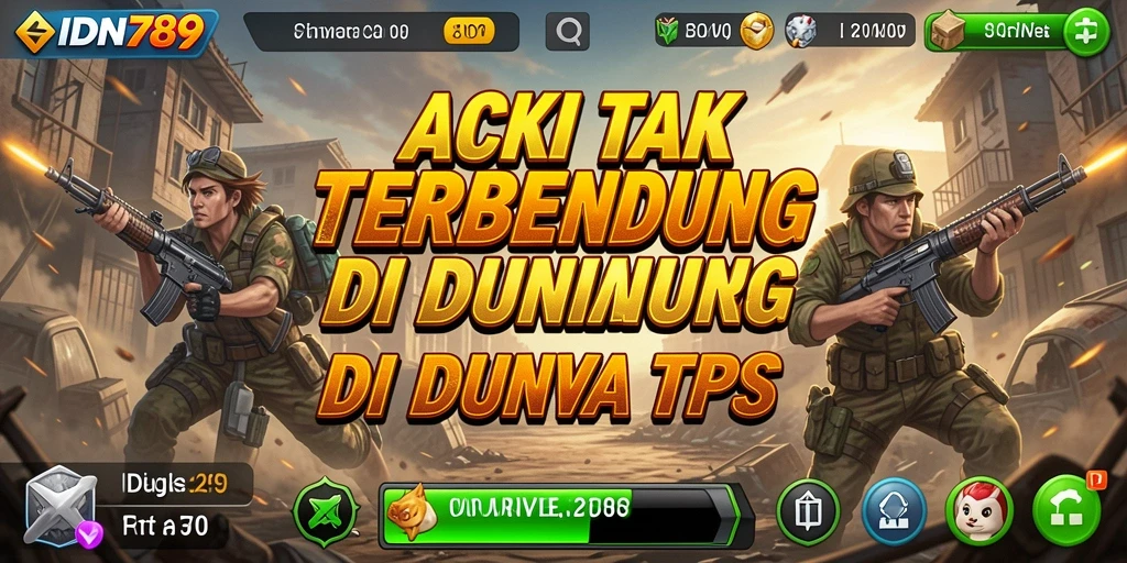Tampilan aksi seru dan dinamis dari gameplay TPS di IDN789.