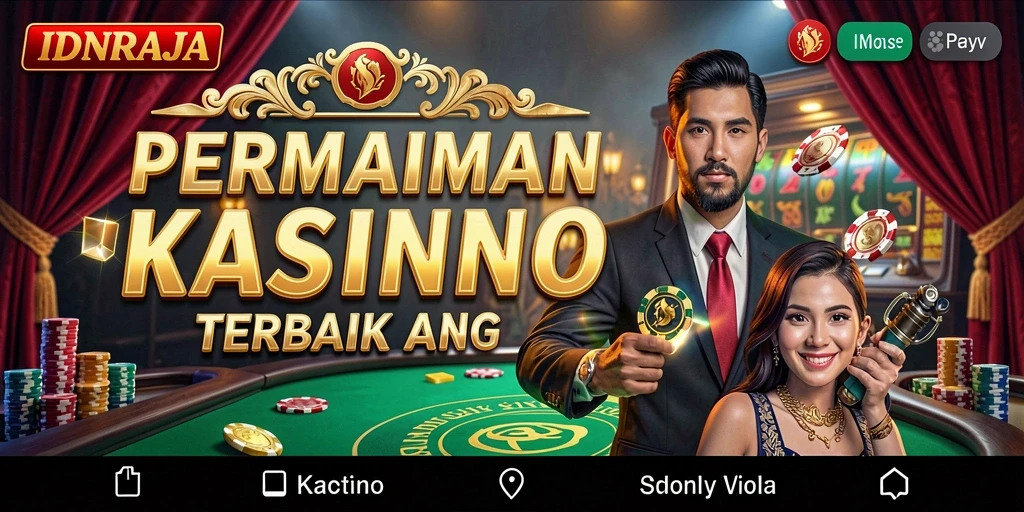 Tangkapan layar IDNRAJA menampilkan permainan Kasino yang mengasyikkan.