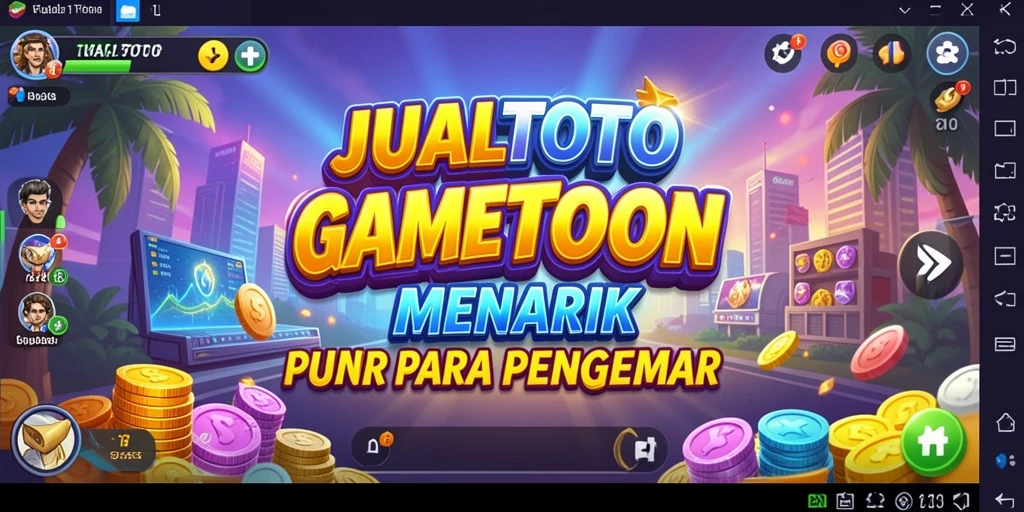 Screenshot utama JUALTOTO menampilkan serunya gameplay Tycoon.