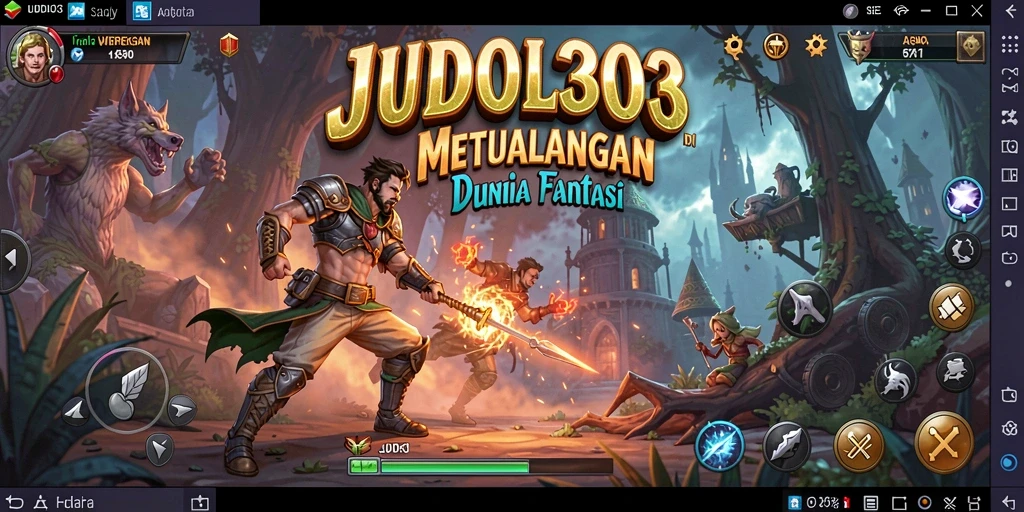 Tampilan gameplay seru di dunia petualangan JUDOL303.