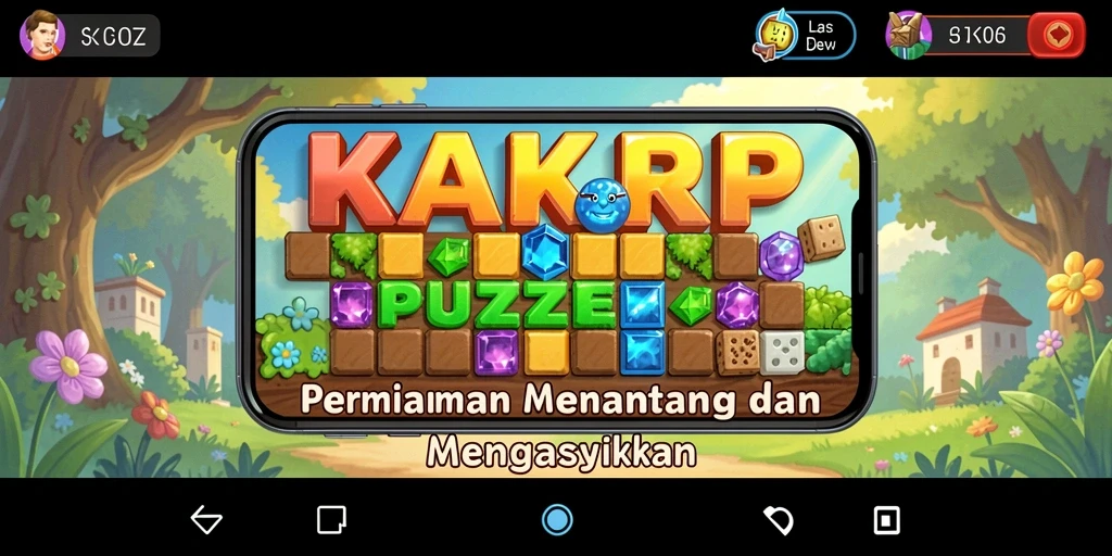 Tampilan gameplay KAKRP yang menantang dan menarik.