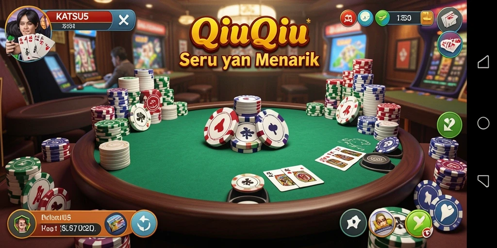 Screenshot KATSU5 menampilkan gameplay QiuQiu yang intens.