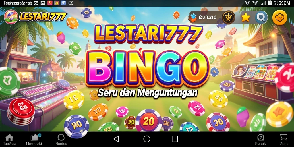 Tampilan gameplay seru LESTARI777 dalam permainan Bingo.