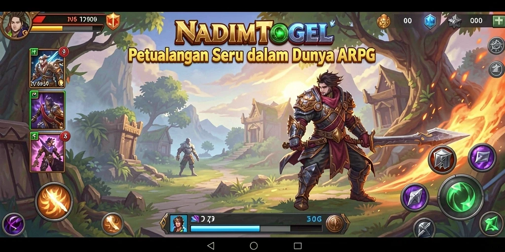 Screenshot gameplay NADIMTOGEL yang mendebarkan dalam dunia ARPG.