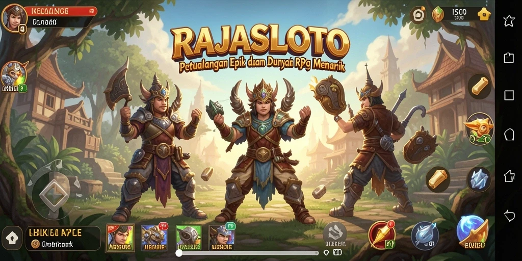 Screenshot gameplay RAJASLOTO yang mendebarkan dengan aksi seru.