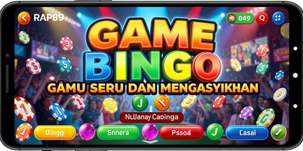 Tampilan gameplay seru dalam game Bingo RAP89.