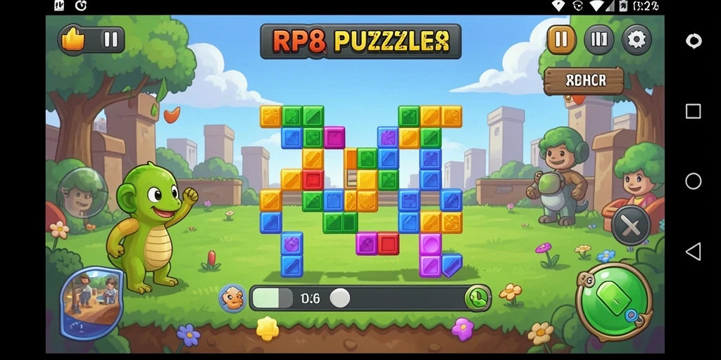 Tampilan gameplay menarik dari RP8 dengan teka-teki yang menantang.