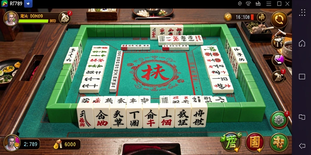 Screenshot gameplay RR789 menampilkan pengalaman bermain Mahjong yang seru dan menantang.