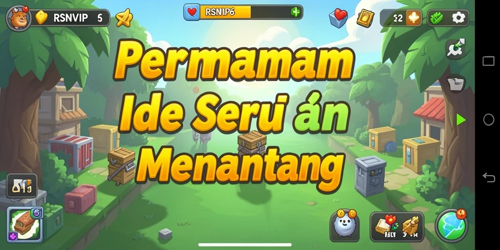 Tampilan gameplay menarik dari RSNVIP6 dan karakter yang menggemaskan.