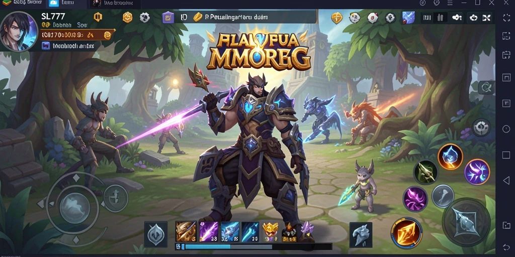Tampilan mendebarkan dari gameplay SL777, dengan aksi seru dalam dunia MMORPG.