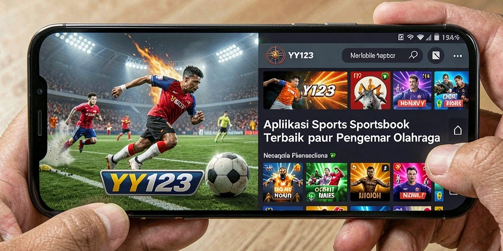 Screenshot utama YY123 yang menunjukkan fitur taruhan olahraga.